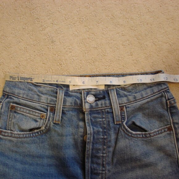 Aritzia Denim Forum The Arlo High Rise Straight Jeans 30L High Waist Size 25 - Picture 16 of 16